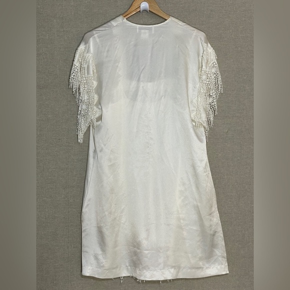 Georgette Trabolski Fringed Robe & Chemise Slip Set - Picture 6 of 16